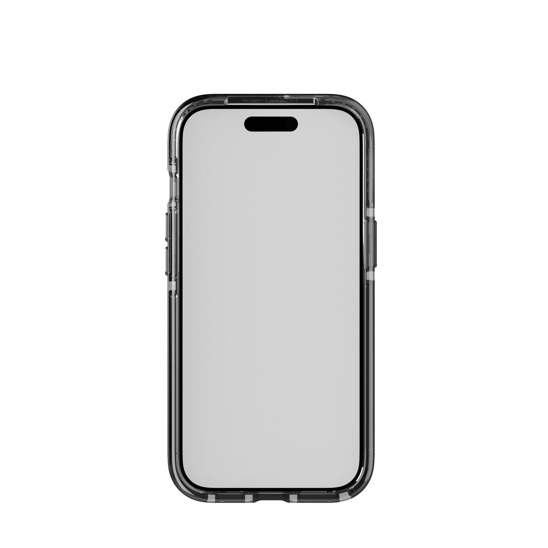 Tech21 Evo Check Case for iPhone 15 - Compatible with MagSafe - Impact Protection Case - Smokey/Black