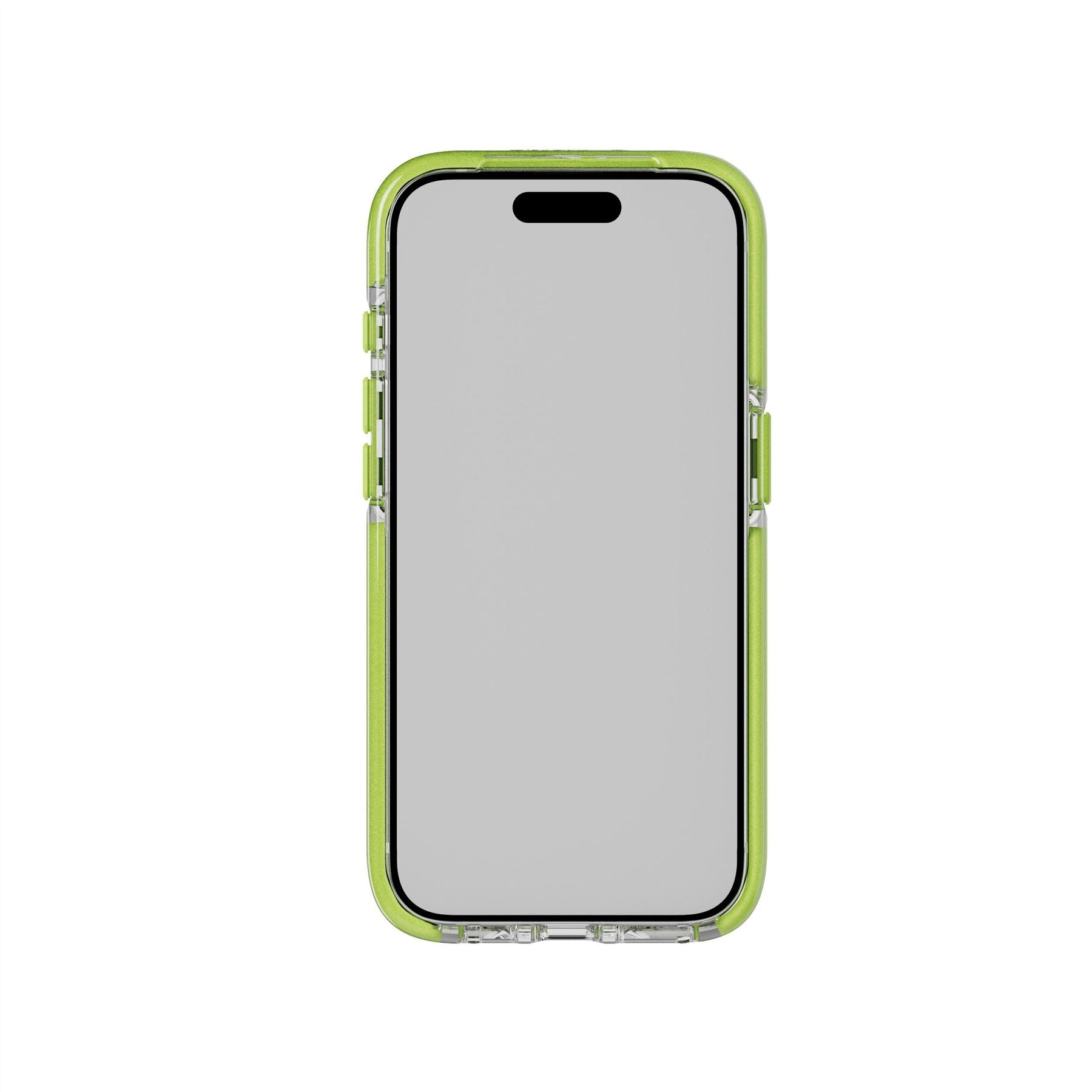 Tech21 Evo Crystal Kick Case for iPhone 15 Pro - Compatible with MagSafe - Impact Protection Case - Lime
