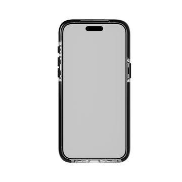 Black White LV iPhone 15 Pro Clear Case