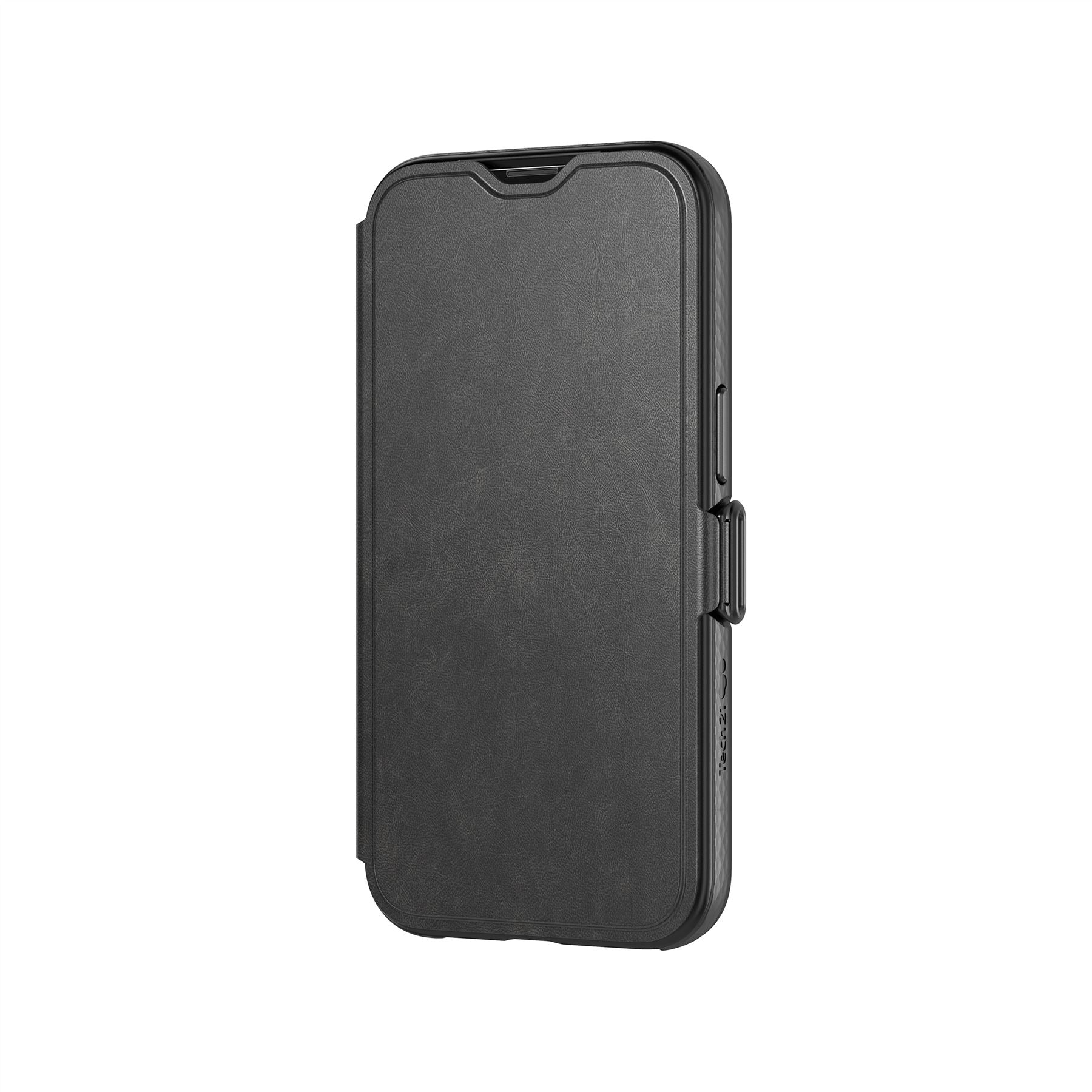 Vegan Leather Case With Flip Card For iPhone 13 - Black , iPhone 13 back cover, iPhone 13 case best